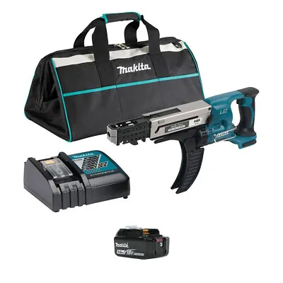 Makita DFR750RTE-1 18v LXT Auto Feed Screwdriver (1x5Ah) • £380