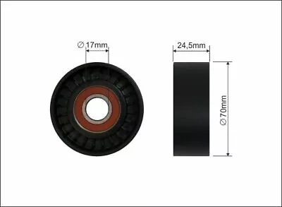 CAFFARO 16-90 Tensioner Pulley V-ribbed Belt For Volvo • $10.93