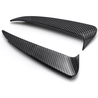 Carbon Fiber Rear Bumper Spoiler Air Vent Trim For Mercedes Benz C-Class W205 • $29.99