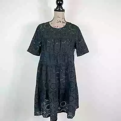 Staud NWT Short Sleeve Hyacinth Dress Black Size M • $110