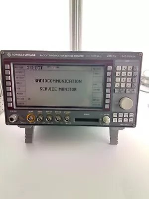 Rohde & Schwarz CMS33 Radio Communication Covers Fréquency Range Opt: B22 Mint. • $3000