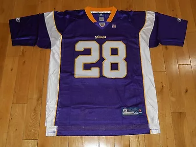 Reebok On Field ADRIAN PETERSON MINNESOTA VIKINGS Men NFL Team Replica JERSEY XL • $50.99