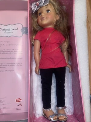 £18 • Buy Design A Friend Doll Red Top And Shoes Grey Black Jeans New Chad Valley