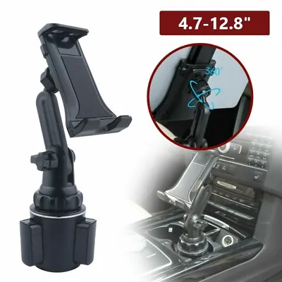 Car Mount Adjustable Cup Holder Stand For 4.7-12.8'' Phone IPad Tablet Universal • $11.39