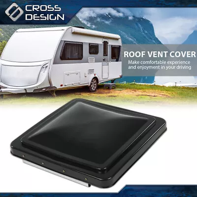 Black 14 X14  Roof Vent Cover Camper RV Trailer Ventline Fit For Ventline Elixir • $15.10