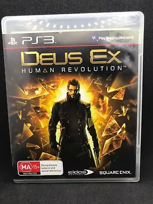 Deus Ex Human Revolution PS3 Game Playstation 3 Region 4 AUS PAL • $10