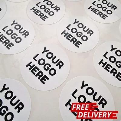Personalised Logo Sticker Labels Custom Printed BUSINESS Round CIRCLE STICKERS • £169.99