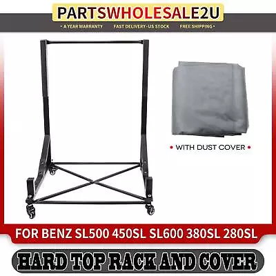 Black Hard Top Storage Cart With Dust Cover For Chevrolet Mazda Mercedes-Benz • $79.99