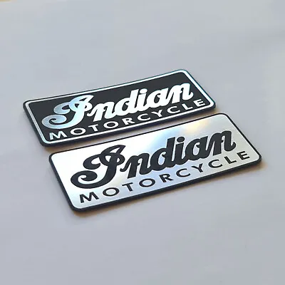 Indian Motor - Sticker Case Badge Emblem Decal - Chrome Reflective - Two Emblems • $17.90