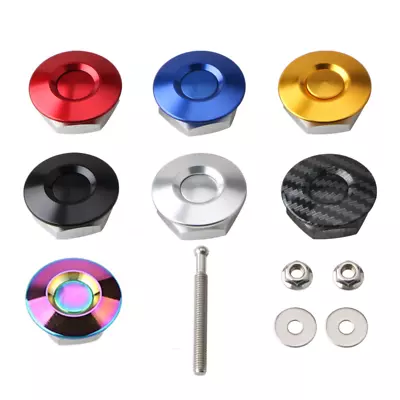 2x 30mm Push Button Quick Release Hood Bonnet Pins Lock Clip Car Bumper Latch • $15.09