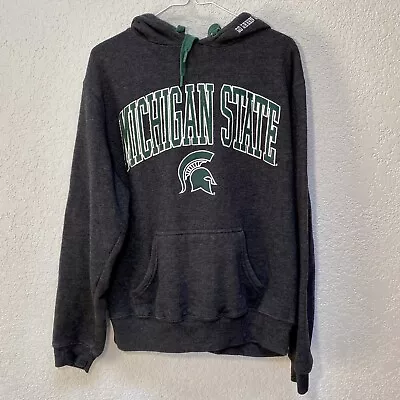 Michigan State Spartans Hoodie Men’s Large Pullover Sweatshirt Go Green Go White • $18.95