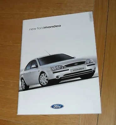 £9.95 • Buy Ford Mondeo Brochure 2000-2001 LX Zetec S Ghia X 2.5 V6 24v 1.8 2.0 16v 2.0 Di