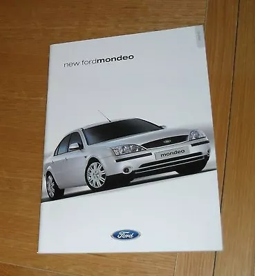 £9.95 • Buy Ford Mondeo Brochure 2000-2001 LX Zetec S Ghia X 2.5 V6 24v 1.8 2.0 16v 2.0 Di