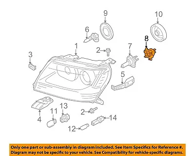 SUZUKI OEM 06-13 Grand Vitara Headlamp-Front Lamps-Adapter 3417533E50 • $17.02