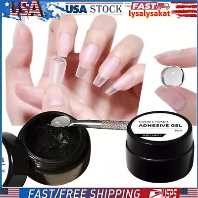 5x Solid Nail GlueAdhesive UV Gummy Gel False Nail Glue Nail Art Manicure Gel • $6.65