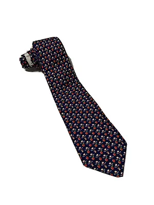 Vineyard Vines Bobbing For Apples Moonshine Blue Silk Boys Tie New NWT • $24.99