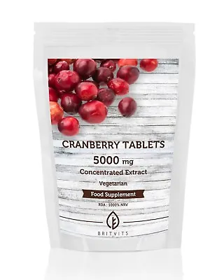 Cranberry Juice 5000mg Salicylic Acid 7-30-60-90-120-180-250 Tablets UK • £3.77