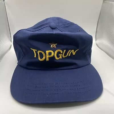 Vintage Top Gun Hat Snap Back Blue • $14