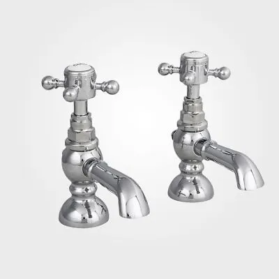 Edwin Twin Bath Taps Chrome • £40.99