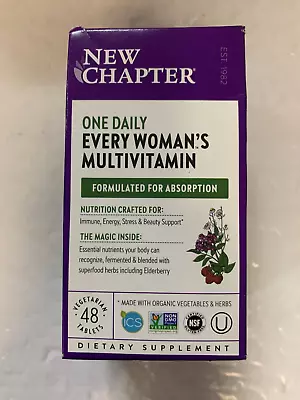 New Chapter One Daily Every Woman's Multivitamin 48Tablets Exp:1/25#3072 • $13.98