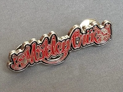 2016 Motley Crue  Feelgood Logo  Limited Edition Pin Badge Button - Nikki Sixx • $55