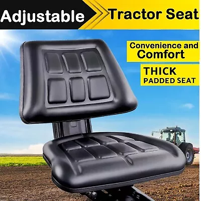 Suspension Tractor Seat Forklift Excavator Truck Universal Backrest Chair Adjust • $114.99