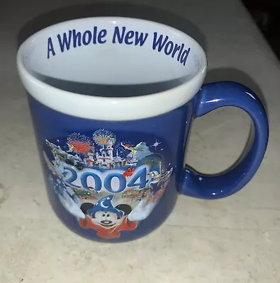Walt Disney Parks Mickey Mouse 2004 A Whole New World 3D Coffee Mug • $24.95