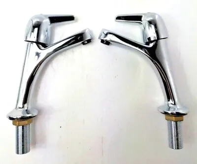 £28.99 • Buy  High Neck Sink Pillar Bathroom Taps Performa Pegler Leger L502 Chrome