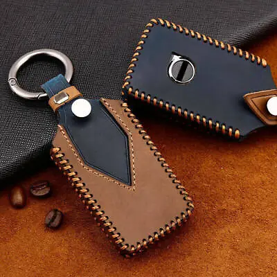 Leather Car Remote Key Case Cover Fob Holder For Volvo S90 V90 XC40 XC60 XC90 • $9.78