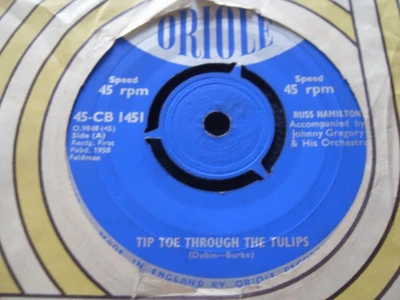 £1.50 • Buy Russ Hamilton.......tip Toe Through The Tulips......7 ..1958......rock N`roll