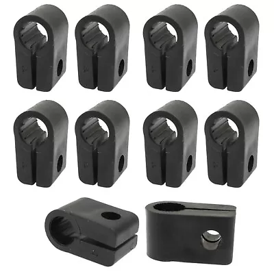 10 X Size 4 Cable Cleats For 7.7 - 10mm Diameter Heavy Duty Cables SWA Hi-Tuff • £3.99