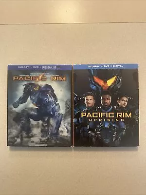 Pacific Rim + Uprising (Blu-ray/DVD 2018) 5 Disc Set! W/Slipcovers! • $9.28