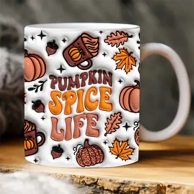 $16.99 • Buy Pumpkin Spice Life Mug, Puff Pumpkin Spice Mug, Fall Coffee Mug