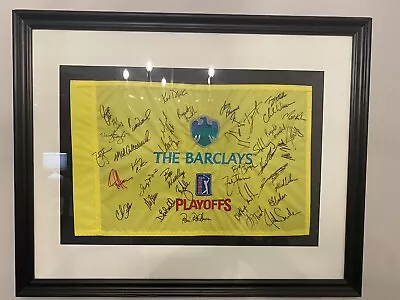 $60 • Buy The Barclays Playoffs Autographed PGA Flag 2007