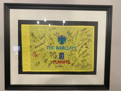 $60 • Buy The Barclays Playoffs Autographed PGA Flag 2007