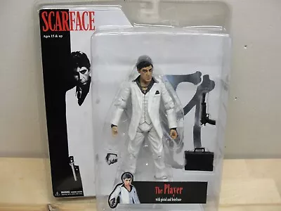 New Sealed 2005 Mezco Scarface The Player White Suit Figure Tony Montana • $55