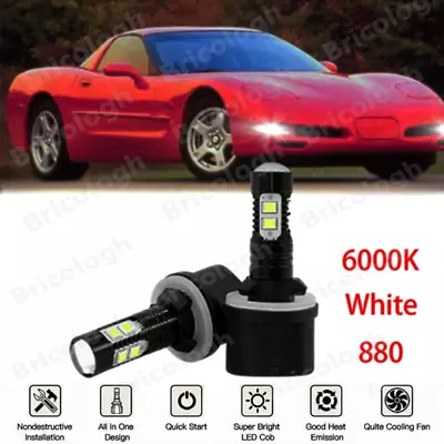 2x For 1997-2004 C5 Corvette HID LED SUPER BRIGHT Fog Light Conversion Bulbs Kit • $11.59