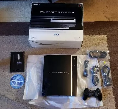 Sony PlayStation 3 CECHA01 Backwards Compatible Console (1TB HD) Complete In Box • $499