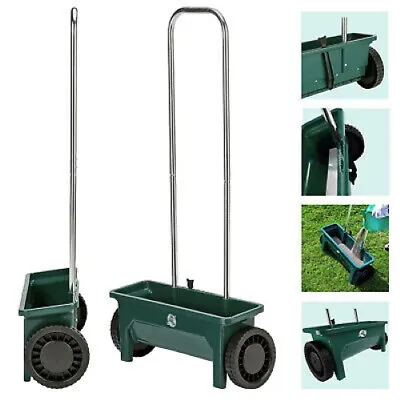 12 Ltr Plastic Garden Lawn Seed Salt Grit Spreader Fertiliser Outdoor Feed Grass • £21.40