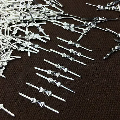 1000pcs 25mm Chandelier Part Beads Connector Metal Bow Tie Silver Pins Fix New • $23.79