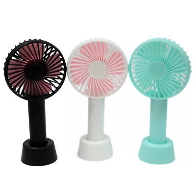 Mini Fan Portable USB Rechargeable Handheld Air Cooler Cooling Battery Included • $8.99