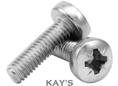 Pozi Pan Machine Screws Zinc Plated Steel Pozidrive Bolts M5 M6 M8 Din 7985 • £2.79