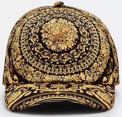 NWT Versace Tribute Barocco Print Baroque Adjustable Baseball Cap Hat Sz 58 $750 • $299.99