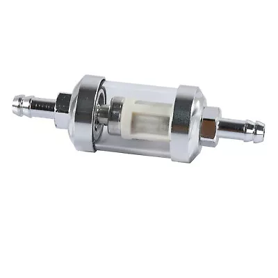 $6.99 • Buy Universal 8mm 5/16  Inline Reusable Motorcycle Fuel Filter Gas Washable