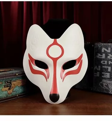 Fox Mask Japanese Kabuki Kitsune Masks For Men Women Children Cosplay • $10