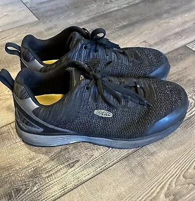 Keen Utility Steel Toe ASTM F2413-18 Black Work Shoes Mens Size 11.5D • $30