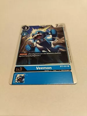NM-Mint Digimon Veemon - BT3-021 - R Release Special Booster Digimon Near Mint • $0.99
