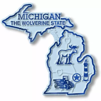 Michigan Small State Magnet By Classic Magnets 2.4  X 2.3  • $5.99