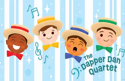 Magic Kingdom Dapper Dan Quartet Illustration Poster • $29.99