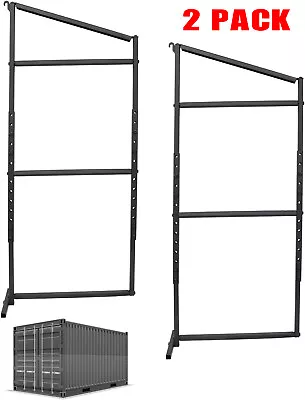 2PACK Shipping Container Shelf Shipping Container Rack Steel Hanging Shelf Rack • $150.99